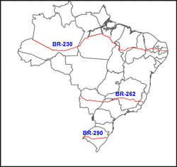 rodovias transversais do Brasil