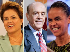 JOSÉ SERRA DILMA ROUSSEFF MARINA SILVA