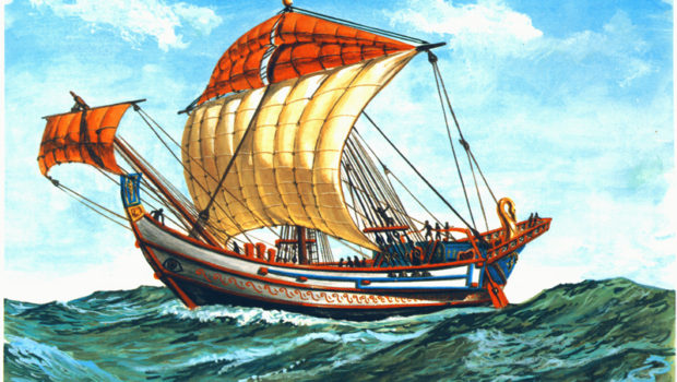 O mar, o barco e a vela